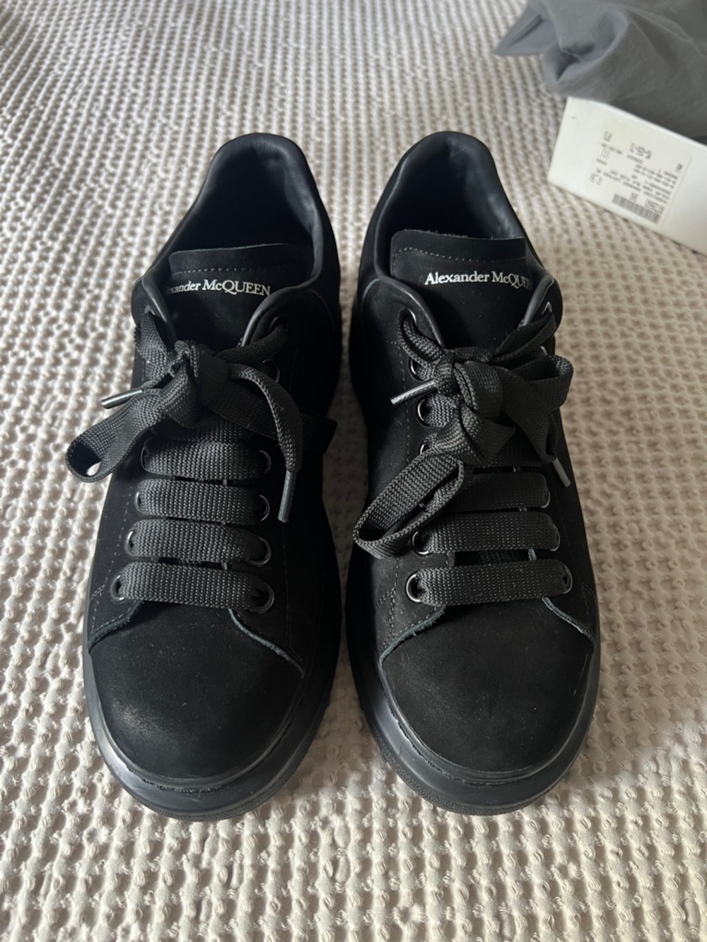 Authentic Alexander McQueen Black Suede Sneakers